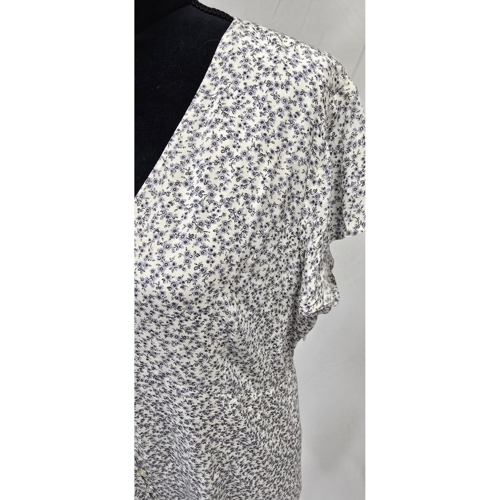 Rails women XL helena dress prairie cottagecore milkmade bloomcore floral v-neck - Picture 4 of 9